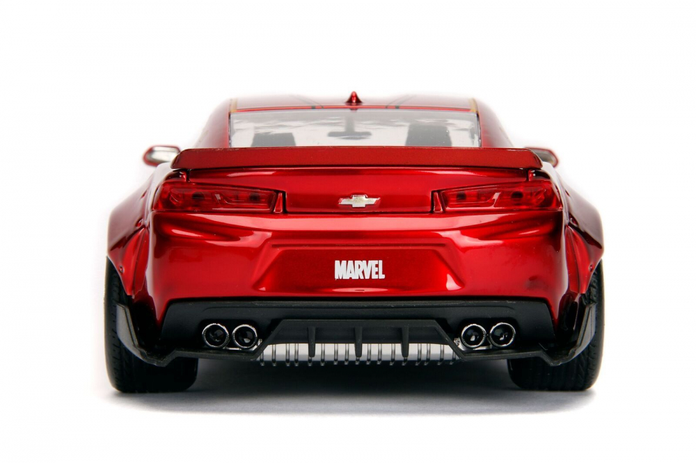Marvel Diecast Modell 1/24 Iron Man & 2016 Chevrolet Camaro